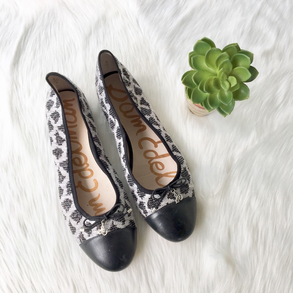 Sam Edelman Black White Flats Size 9 1/2